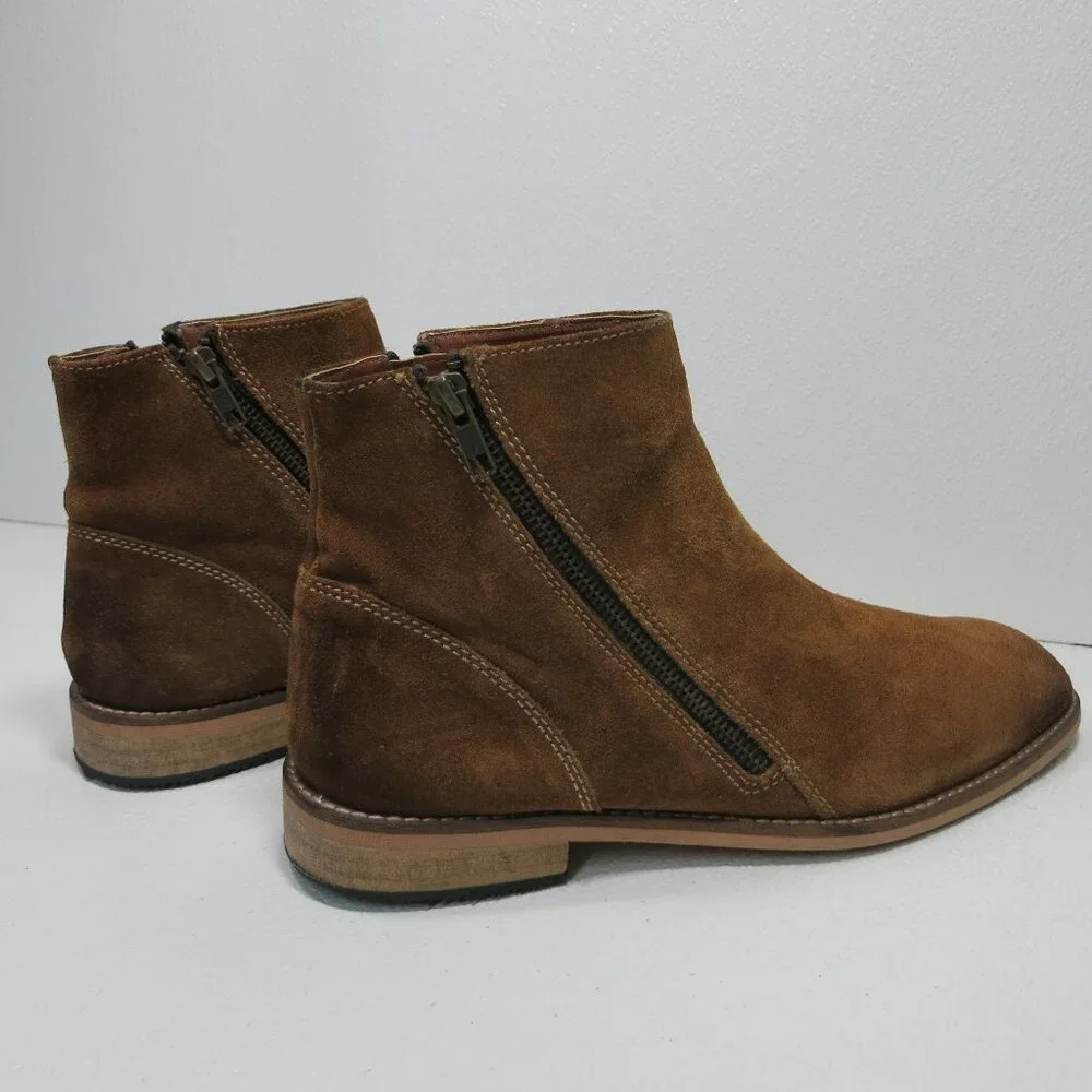 Steve Maden Lancer Suede Leather Dual Zippered Boots Men's Footwear Sz 10.5 D